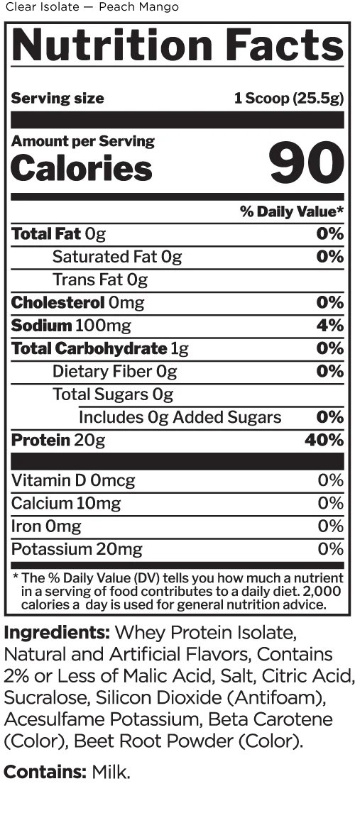 Rule 1 Clear Whey Isolate
