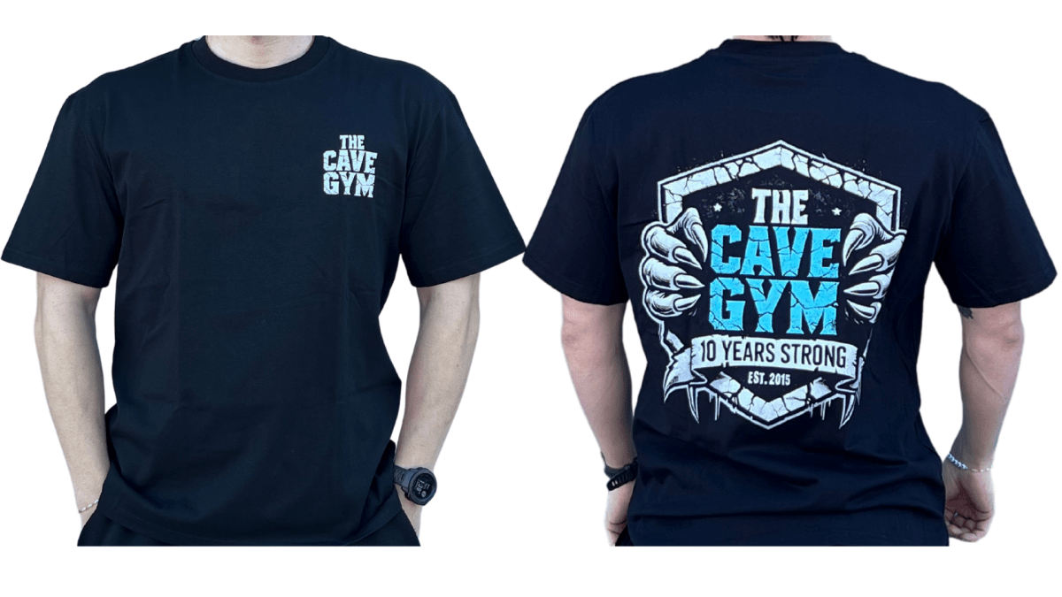 10 Year Anniversary T-Shirt - Merchandise - S - Cave Sports Nutrition