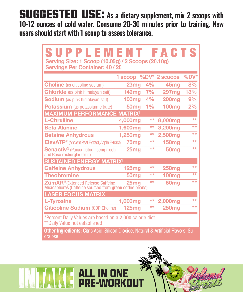 Axe & Sledge - INTAKE - Supplements - Sour Citrus Punch - Cave Sports Nutrition