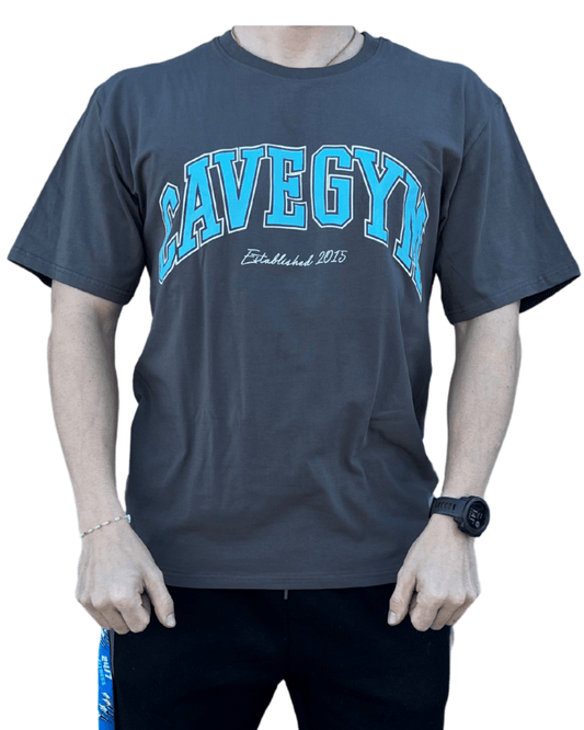 Cave Gym Est. 2015 T-Shirt - Merchandise - Charcoal - Cave Sports Nutrition
