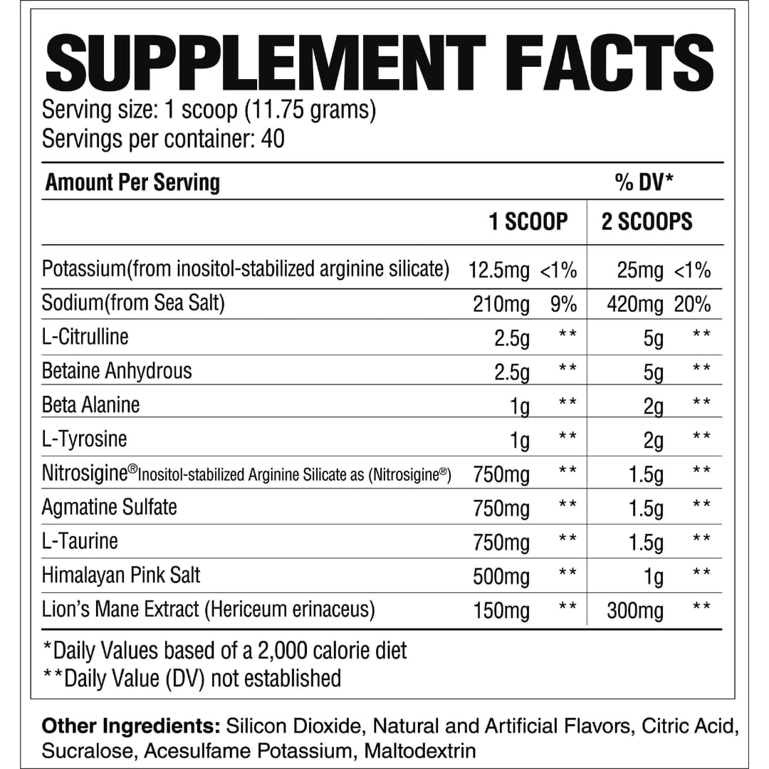 CBUM - Raw Pump Pre - Workout - Supplements - 40 Serves - Cave Sports Nutrition