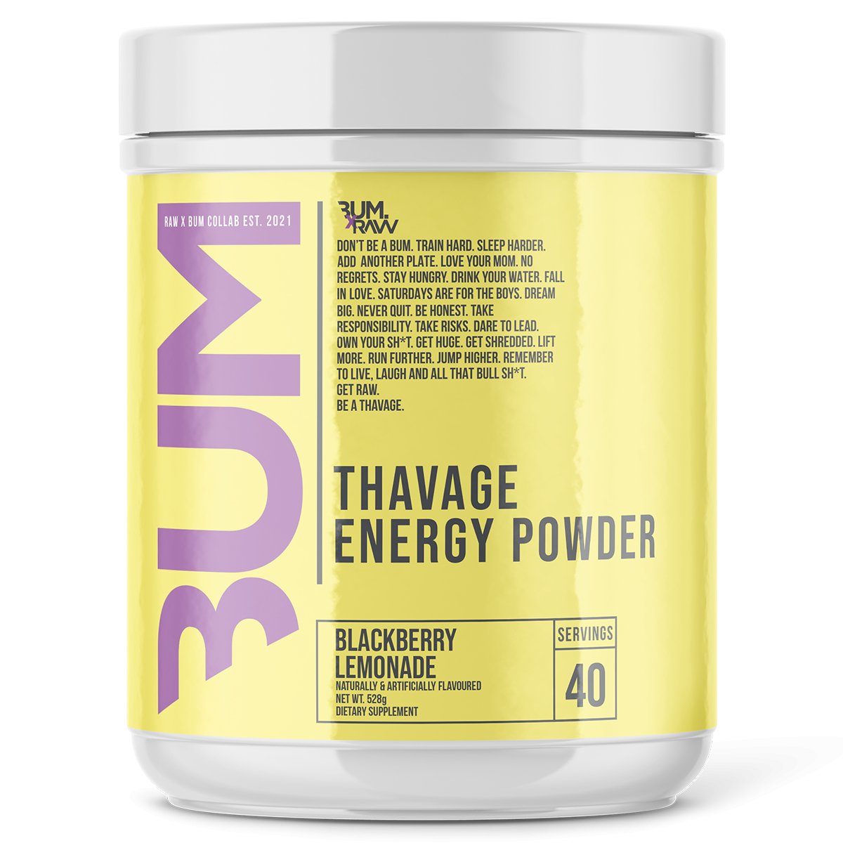 Cbum - Thavage Pre - Workout - Supplements - 40 Serves - Cave Sports Nutrition