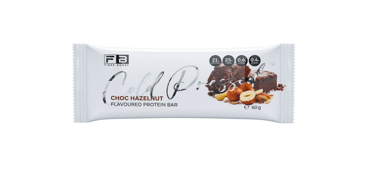 Cold Pressed Protein Bar by Fibre Boost - Cafe - Choc Hazelnut - Cave Sports Nutrition