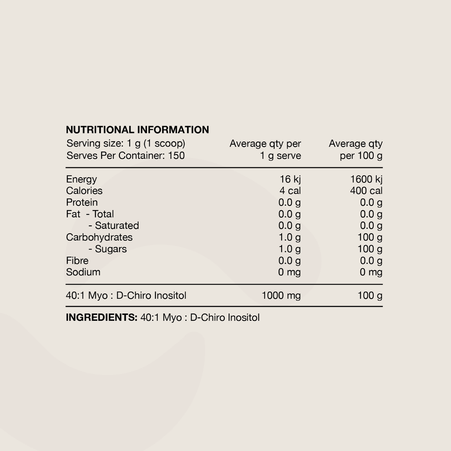 Switch Nutrition Inositol 150 Serves — Hormone & Mood Support