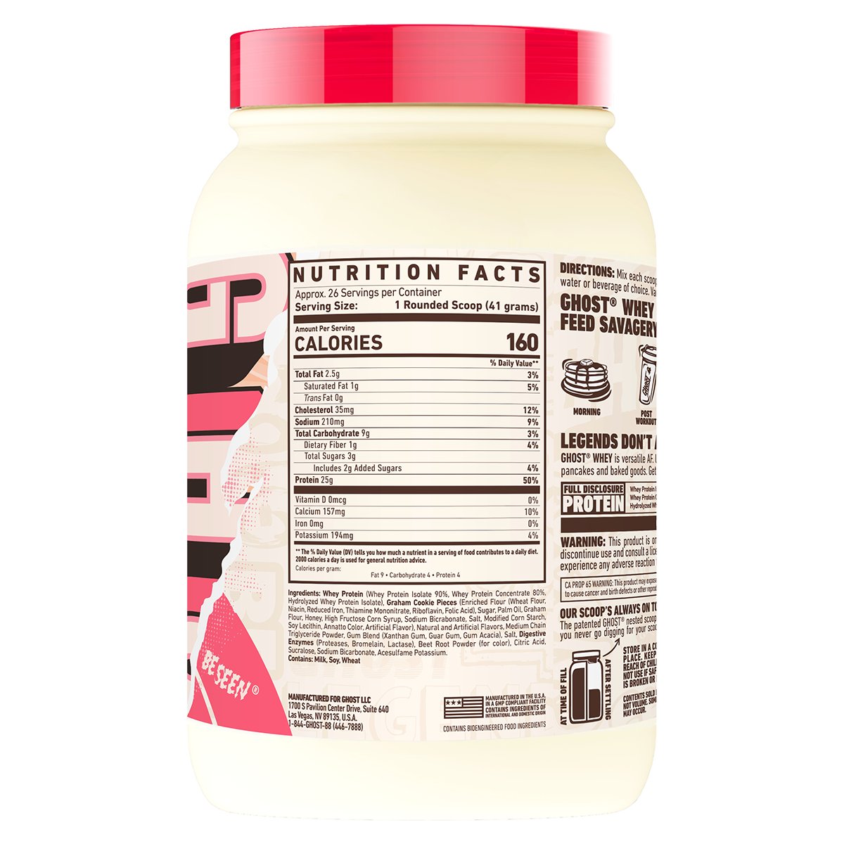 Ghost Lifestyle - Whey Protein - Supplements - 26 Serves (907g) - Cave Sports Nutrition