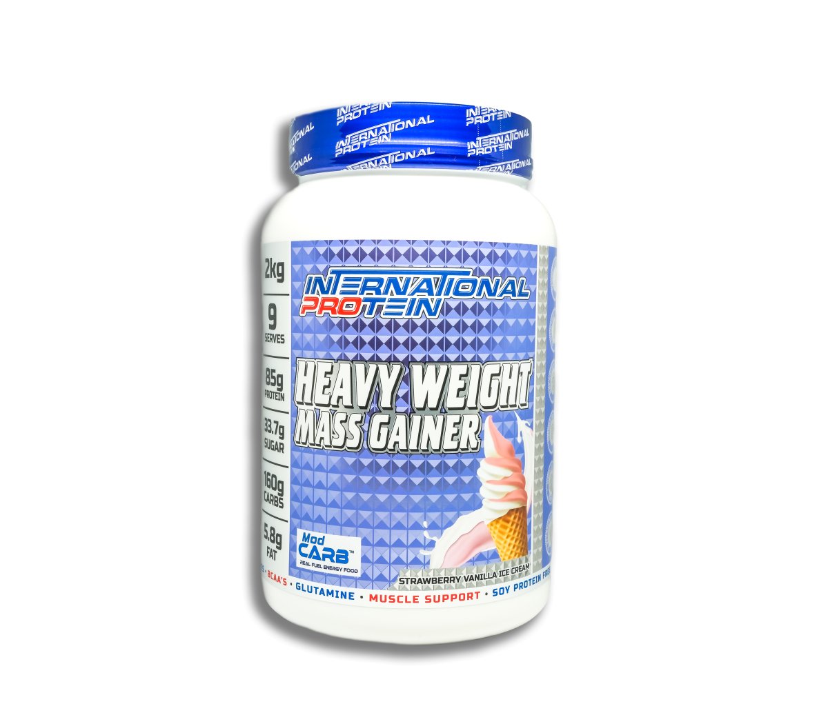 International Protein - Heavyweight Mass Gainer - Supplements - 2kg - Cave Sports Nutrition