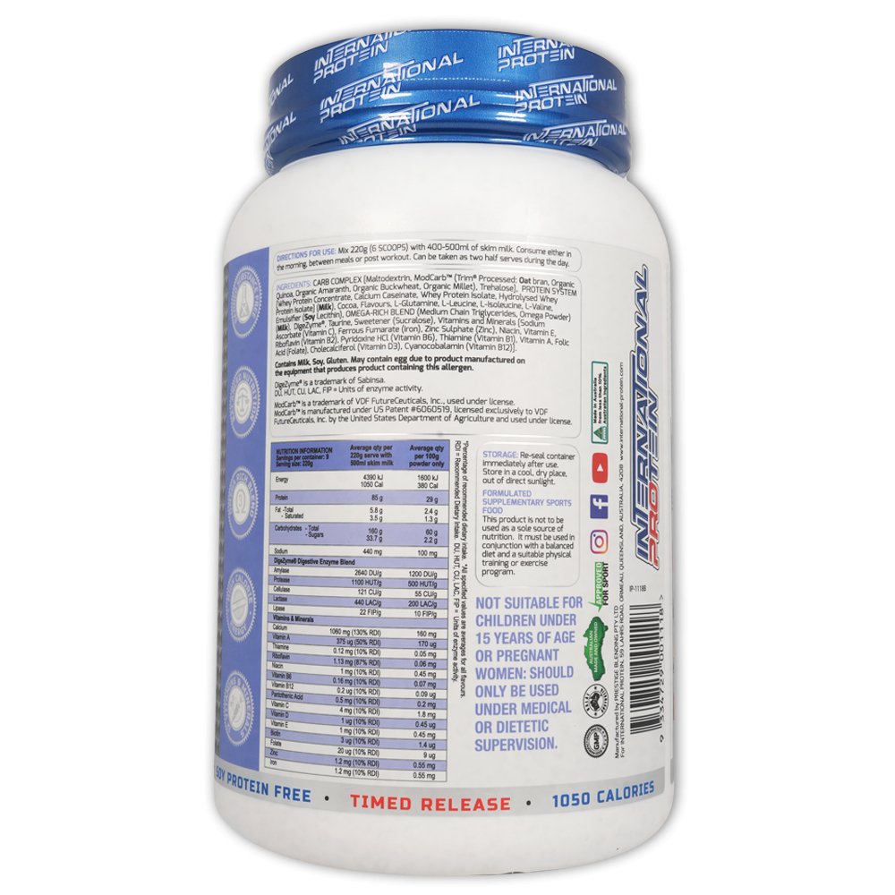 International Protein - Heavyweight Mass Gainer - Supplements - 4kg - Cave Sports Nutrition