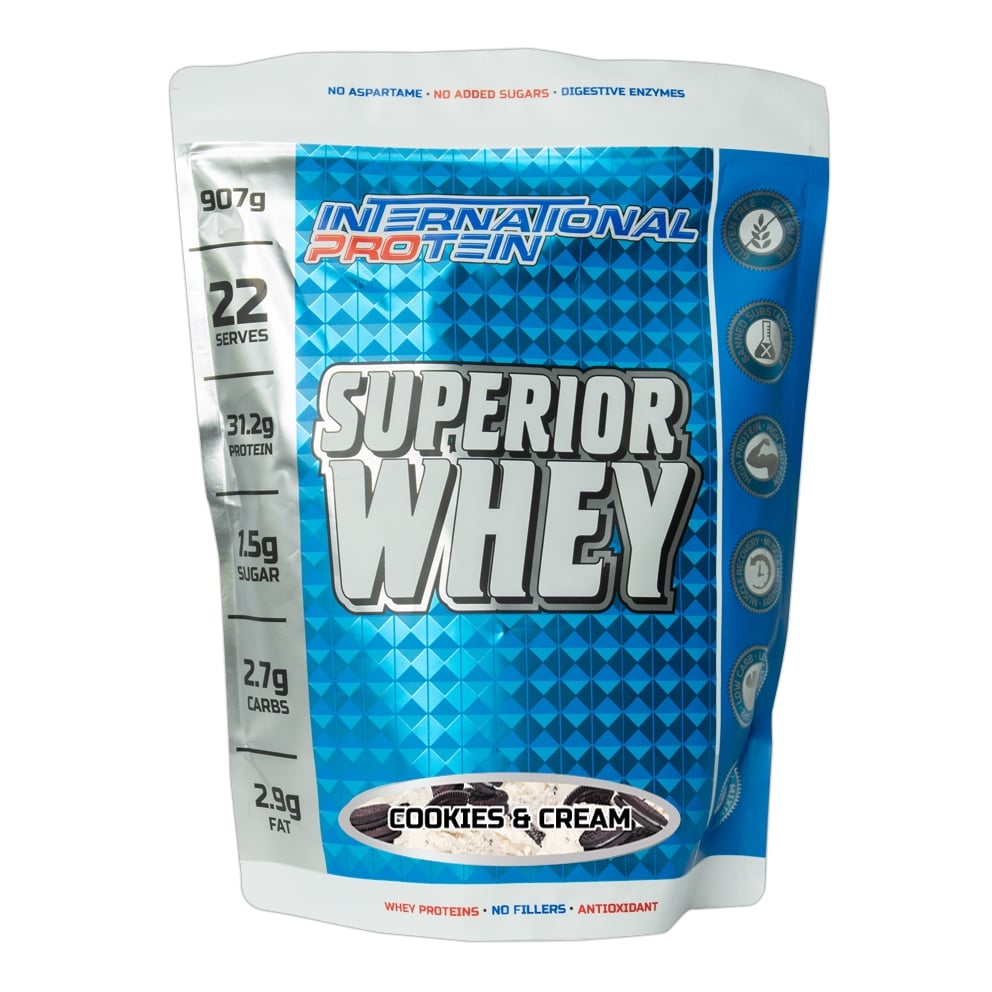 International Protein - Superior Whey - Supplements - 22 Serves - Cave Sports Nutrition