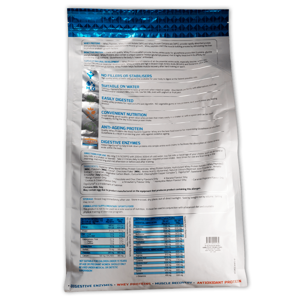 International Protein - Superior Whey - Supplements - 114 Serves - Cave Sports Nutrition