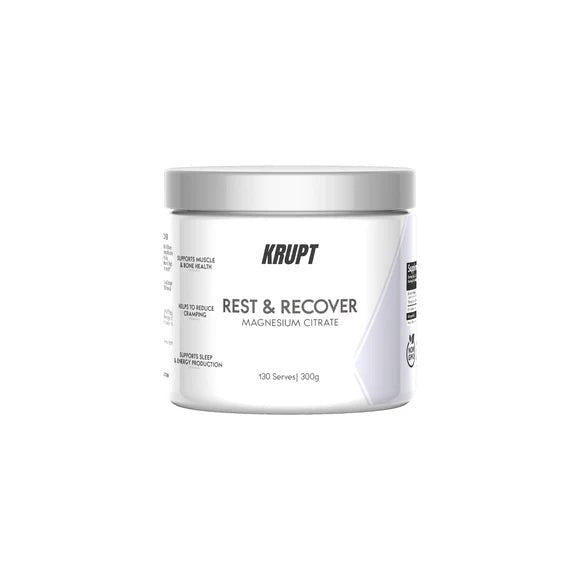 Krupt - Rest & Recover Magnesium Citrate - Supplements - 130 Serves - Cave Sports Nutrition
