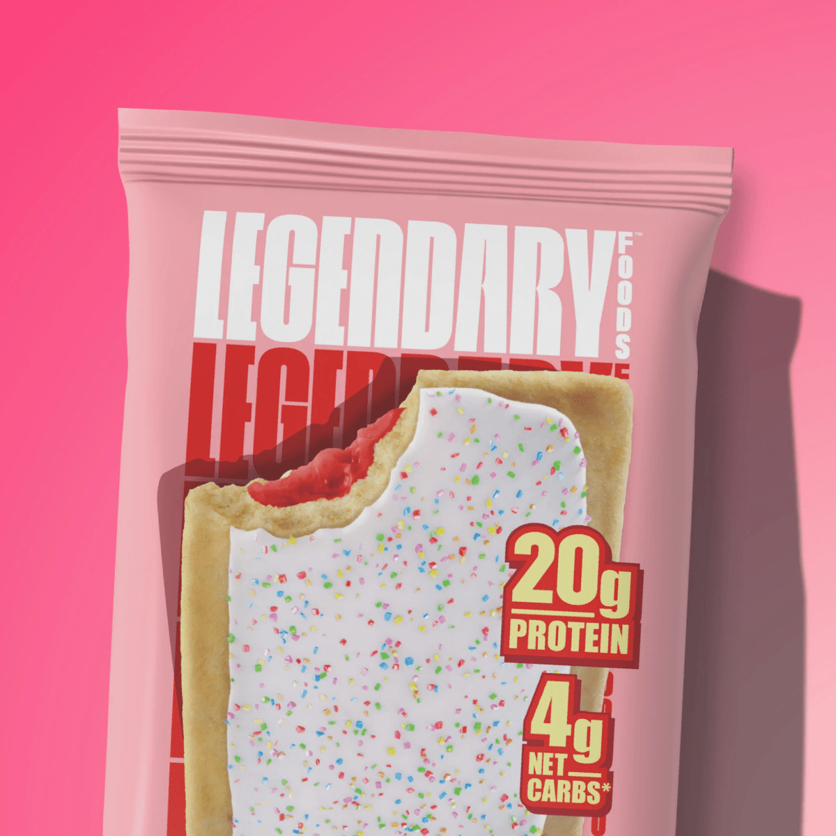 Legendary Foods - Protein Pastry - Cafe - Strawberry - Cave Sports Nutrition