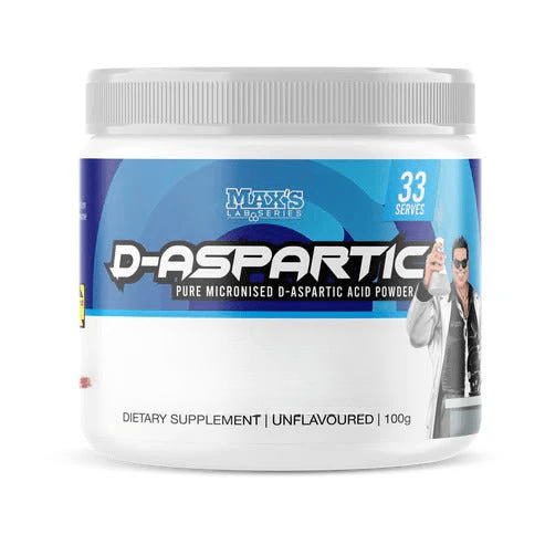 Max's Lab Series - D - Aspartic Acid - Supplements - 33 Serves/100g - Cave Sports Nutrition