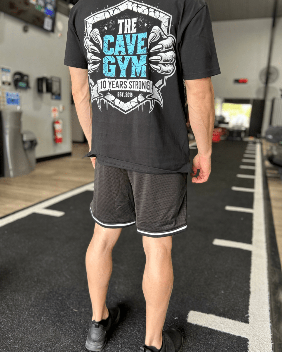 Men's Basketball Shorts - Cave Merch - Merchandise - Black/White - Cave Sports Nutrition