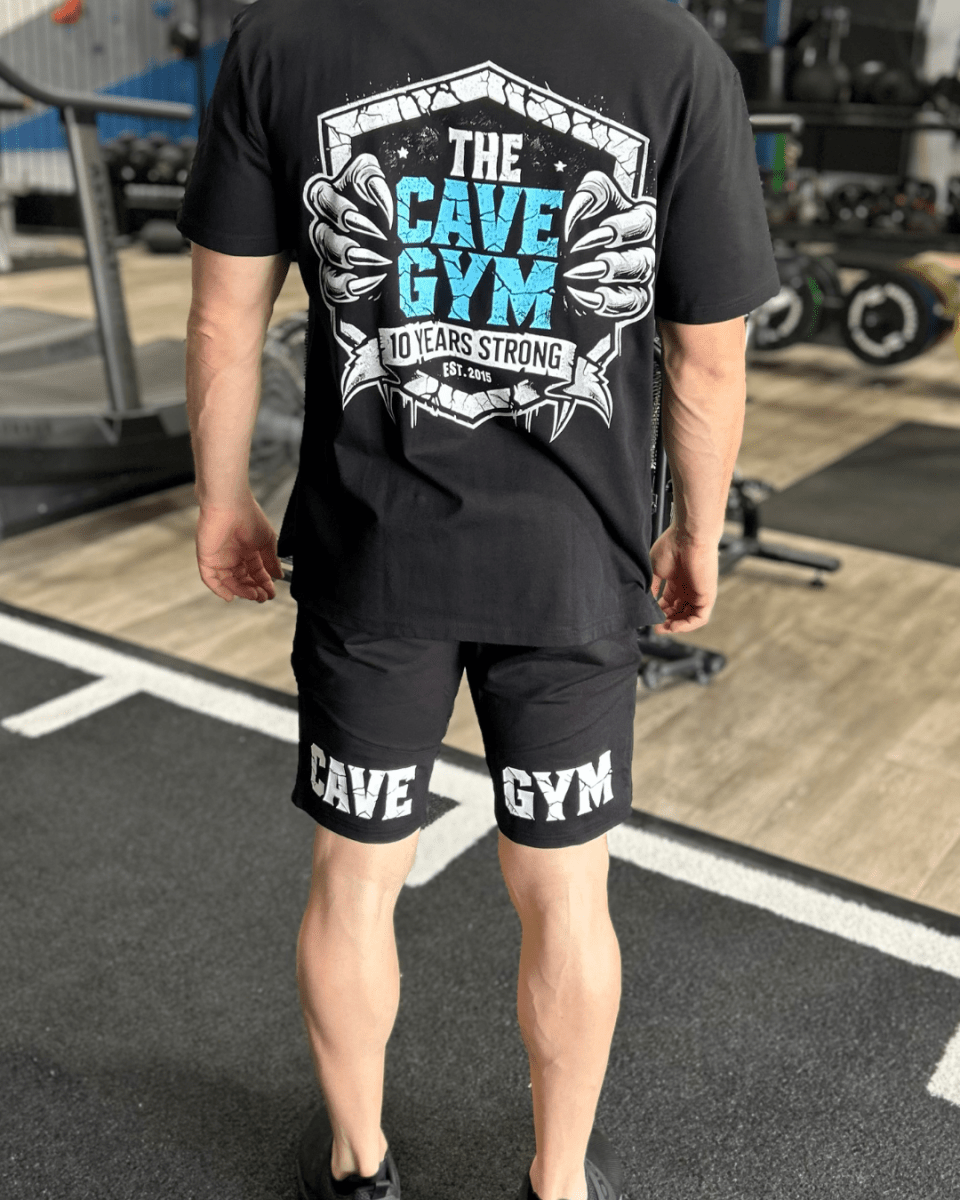 Men's Shorts - Cave Merch - Merchandise - Black/White - Cave Sports Nutrition