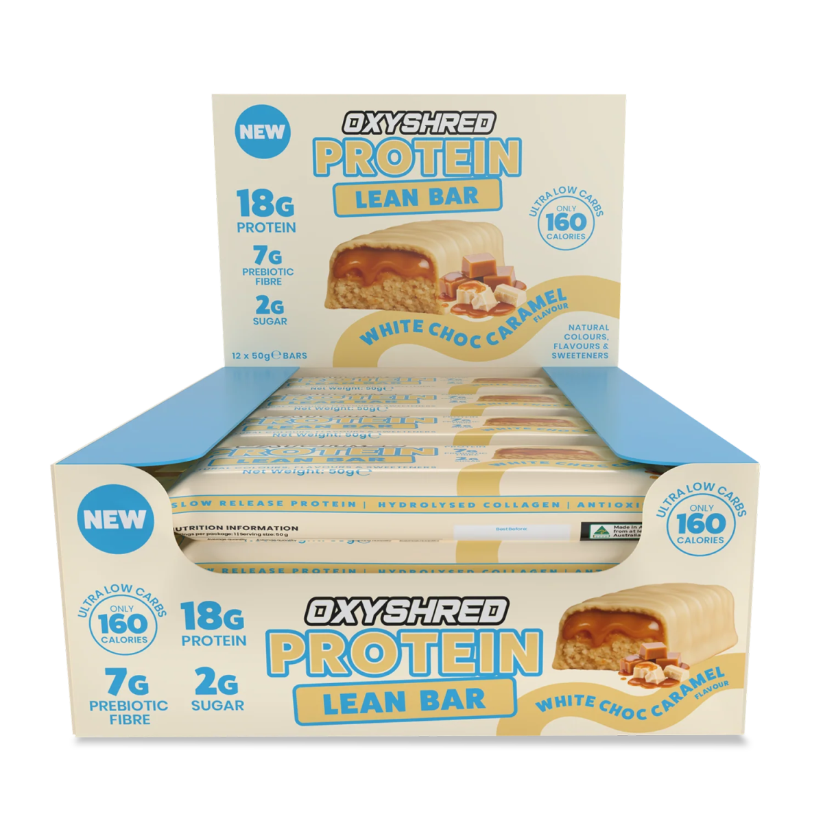 Oxyshred Lean treat bar - Supplements - White choc caramel - Cave Sports Nutrition