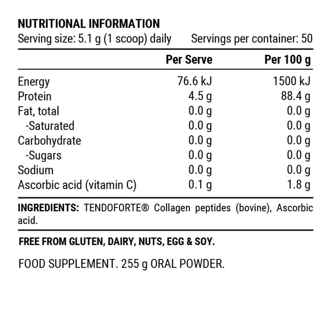 Pillar Performance - Collagen Repair Tendon and Ligament - Supplements - 255g - Cave Sports Nutrition