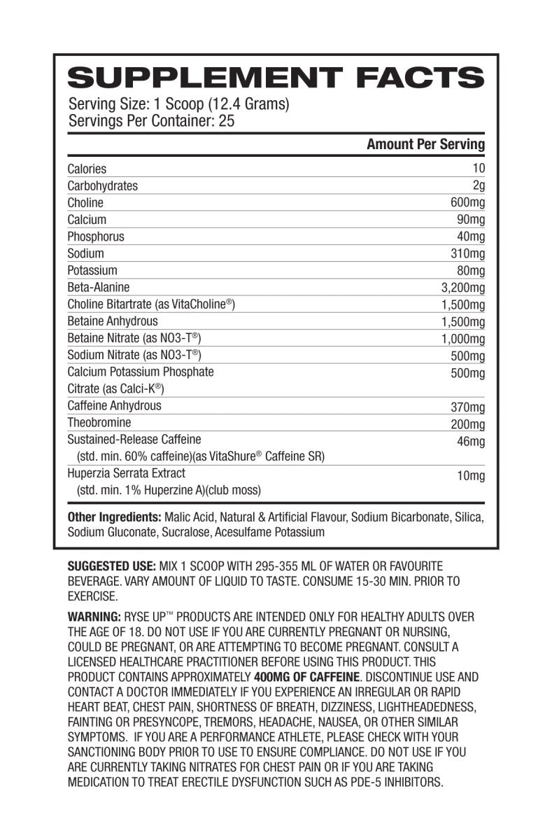 Ryse - Project Blackout - Supplements - 25 Serves - Cave Sports Nutrition