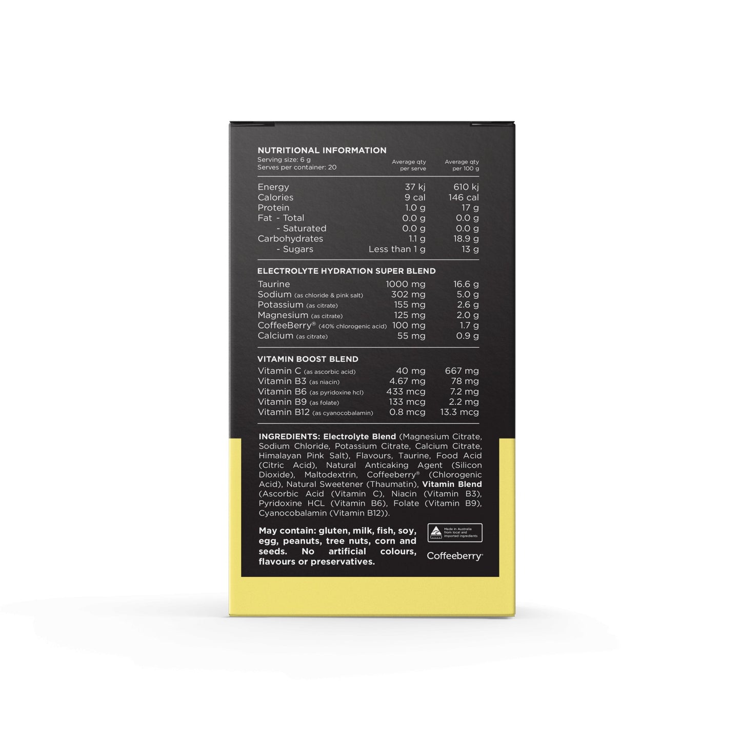 Switch Nutrition - Hydrate Switch Sticks - Supplements - 20 Serves - Cave Sports Nutrition