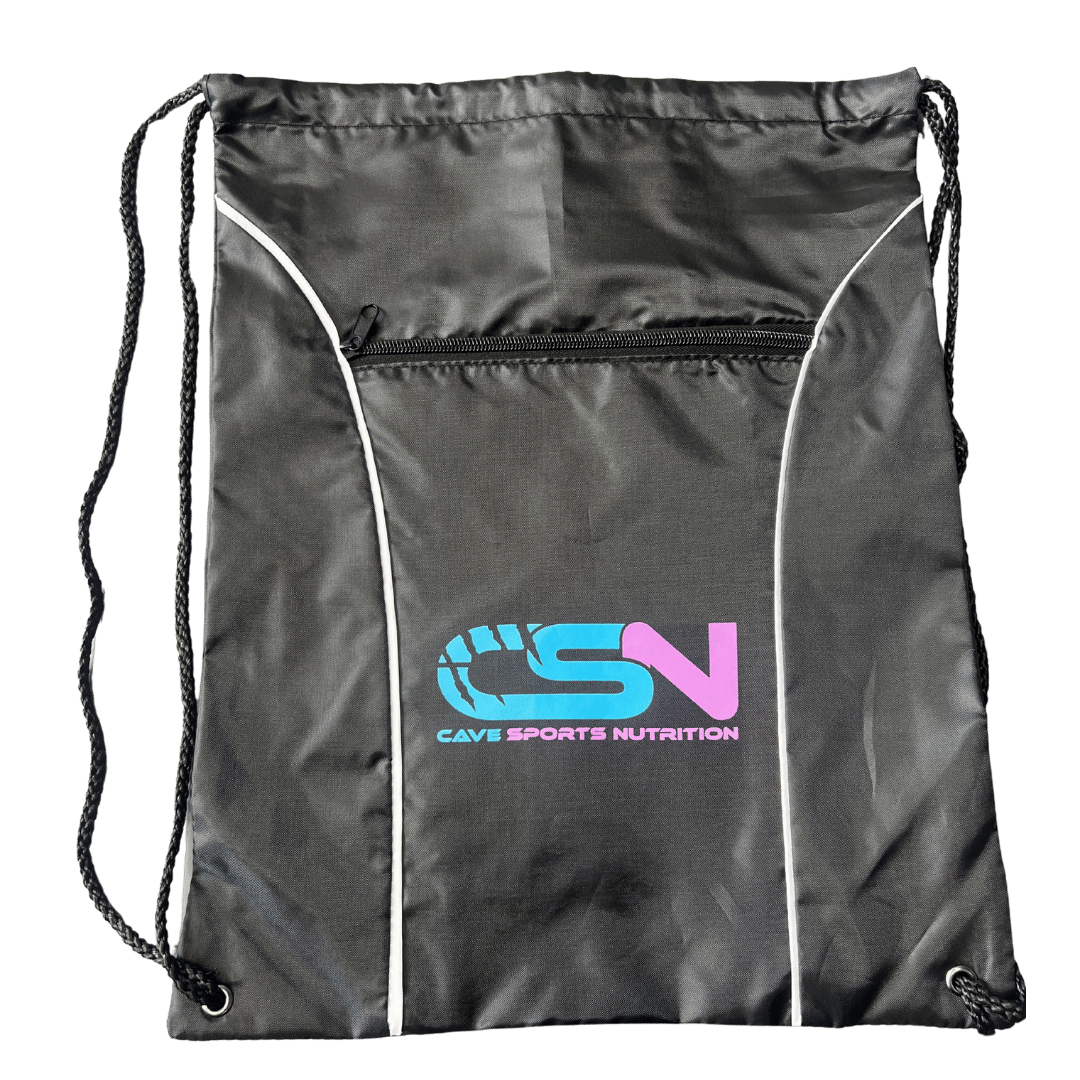 The Cave Gym - Drawstring Bag - Merchandise - Black - Cave Sports Nutrition