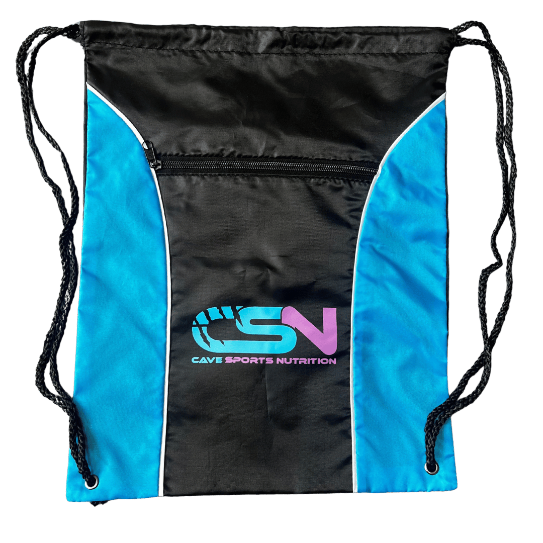 The Cave Gym - Drawstring Bag - Merchandise - Blue - Cave Sports Nutrition