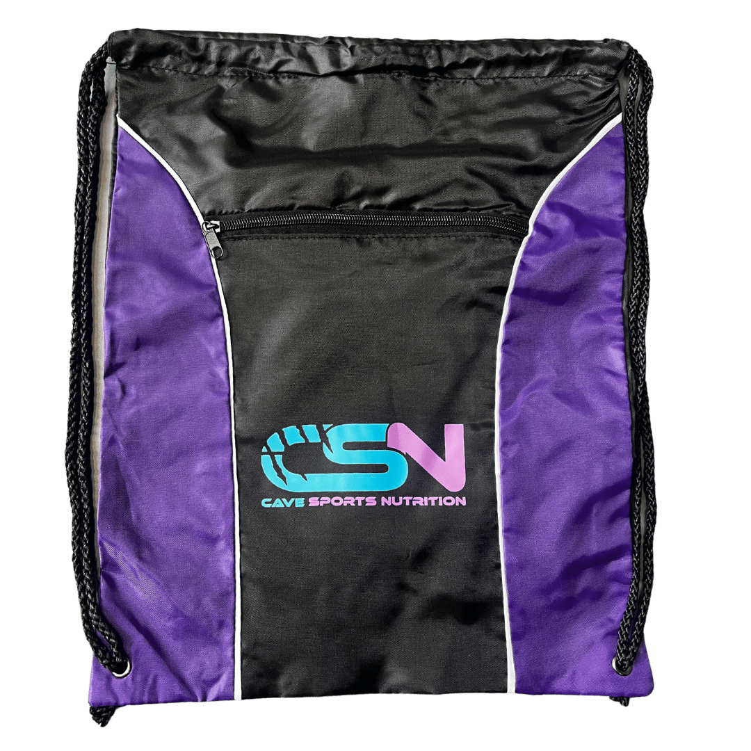 The Cave Gym - Drawstring Bag - Merchandise - Purple - Cave Sports Nutrition