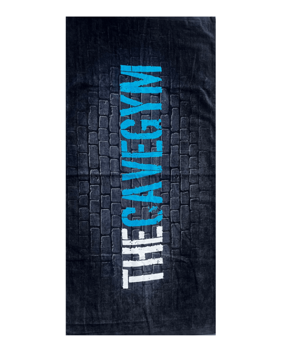 The Cave Gym - NEW Towel - Merchandise - Black - Cave Sports Nutrition