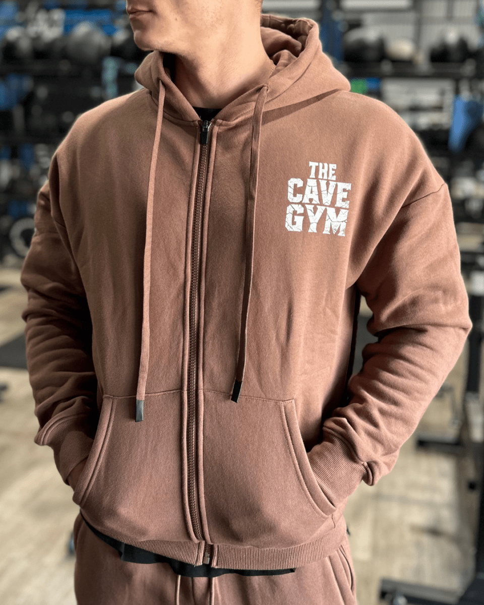 Zip Up Hoodie - Cave Merch - Merchandise - Black - Cave Sports Nutrition