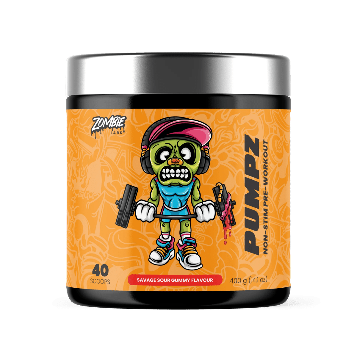 Zombie Labs - Pumpz - Supplements - Savage Sour Gummy 40 Scoops / 400g - Cave Sports Nutrition