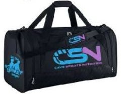 Cave Apparel - Gym Bag - Merchandise - CSN with Let the Gainz Begin on the side - Cave Sports Nutrition