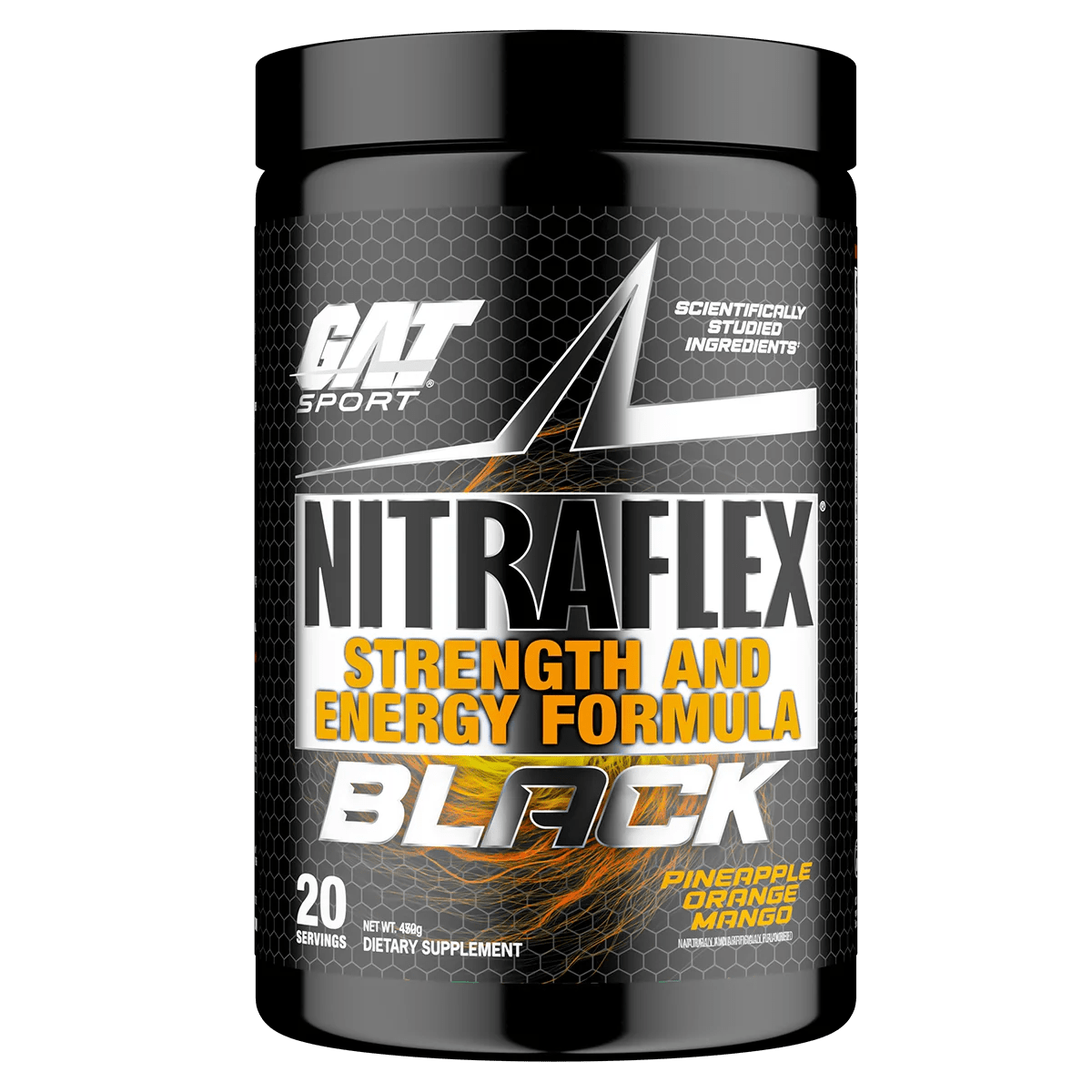 GAT Sport - Nitraflex Black - Supplements - 20 Serves - Cave Sports Nutrition