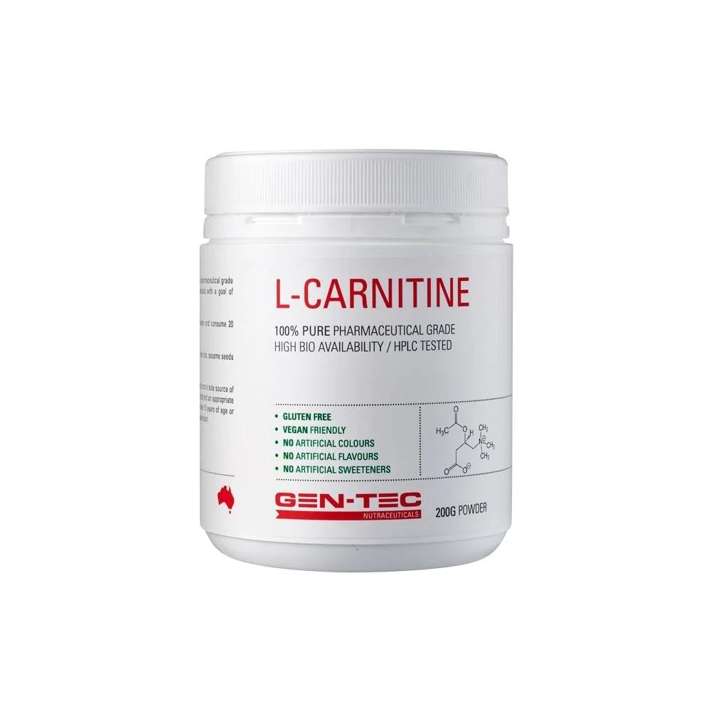 Gen Tec L Carnitine Pure Metabolic Support 200g Cave Sports Nutrition gen-tec-l-carnitine-pure-metabolic-support-200g-cave-sports-nutrition