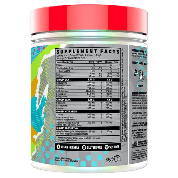 Ghost Lifestyle - Amino - Supplements - 40 Serves - Cave Sports Nutrition