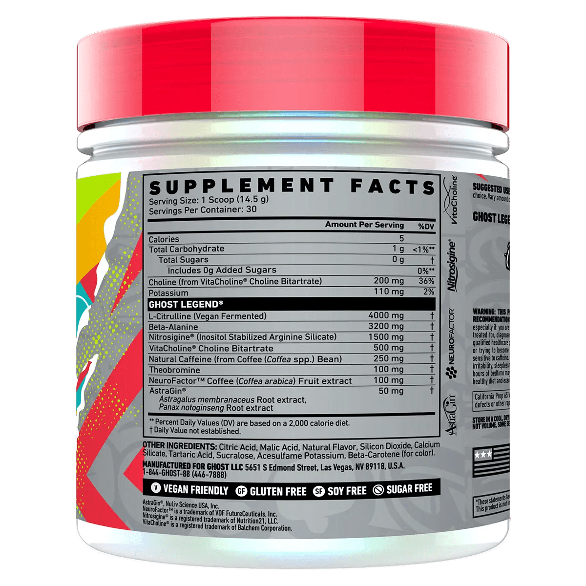 Ghost Lifestyle - Legend - Supplements - 30 Serves - Cave Sports Nutrition