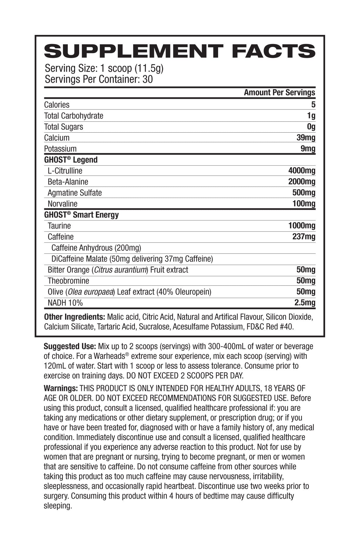 Ghost Lifestyle - Legend - Supplements - 30 Serves - Cave Sports Nutrition