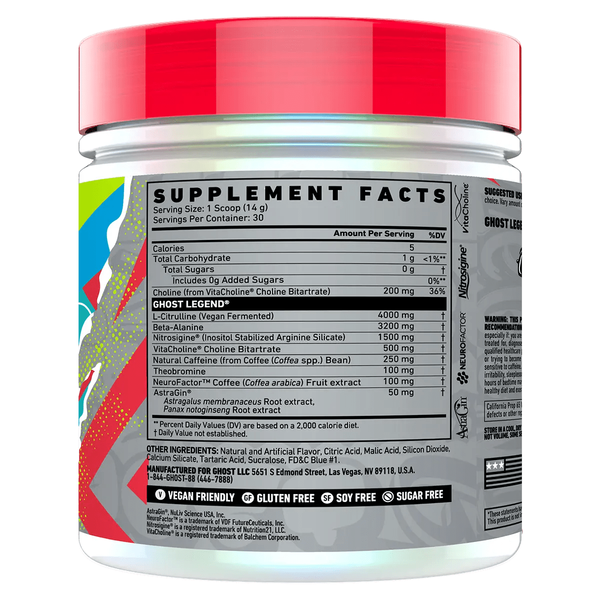 Ghost Lifestyle - Legend - Supplements - 30 Serves - Cave Sports Nutrition