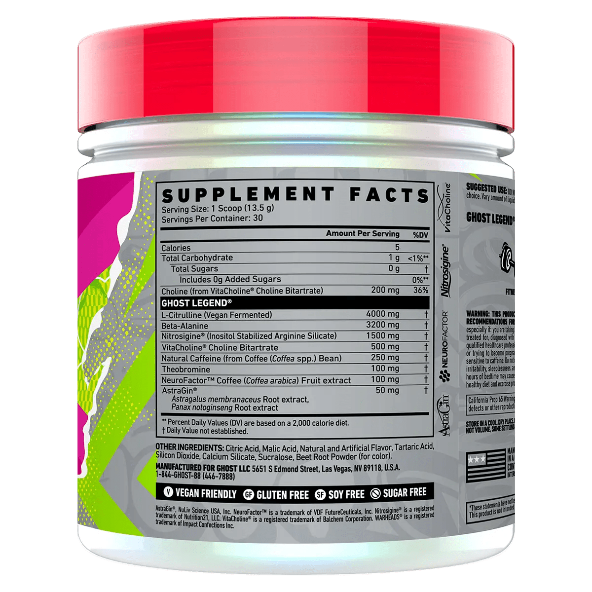 Ghost Lifestyle - Legend - Supplements - 30 Serves - Cave Sports Nutrition