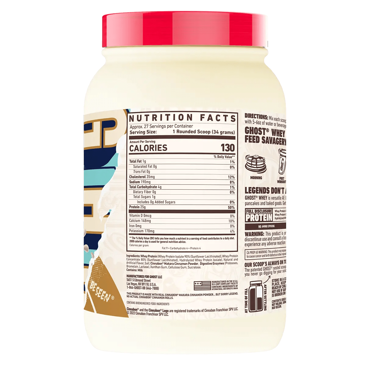 Ghost Lifestyle - Whey Protein - Supplements - 26 Serves (907g) - Cave Sports Nutrition