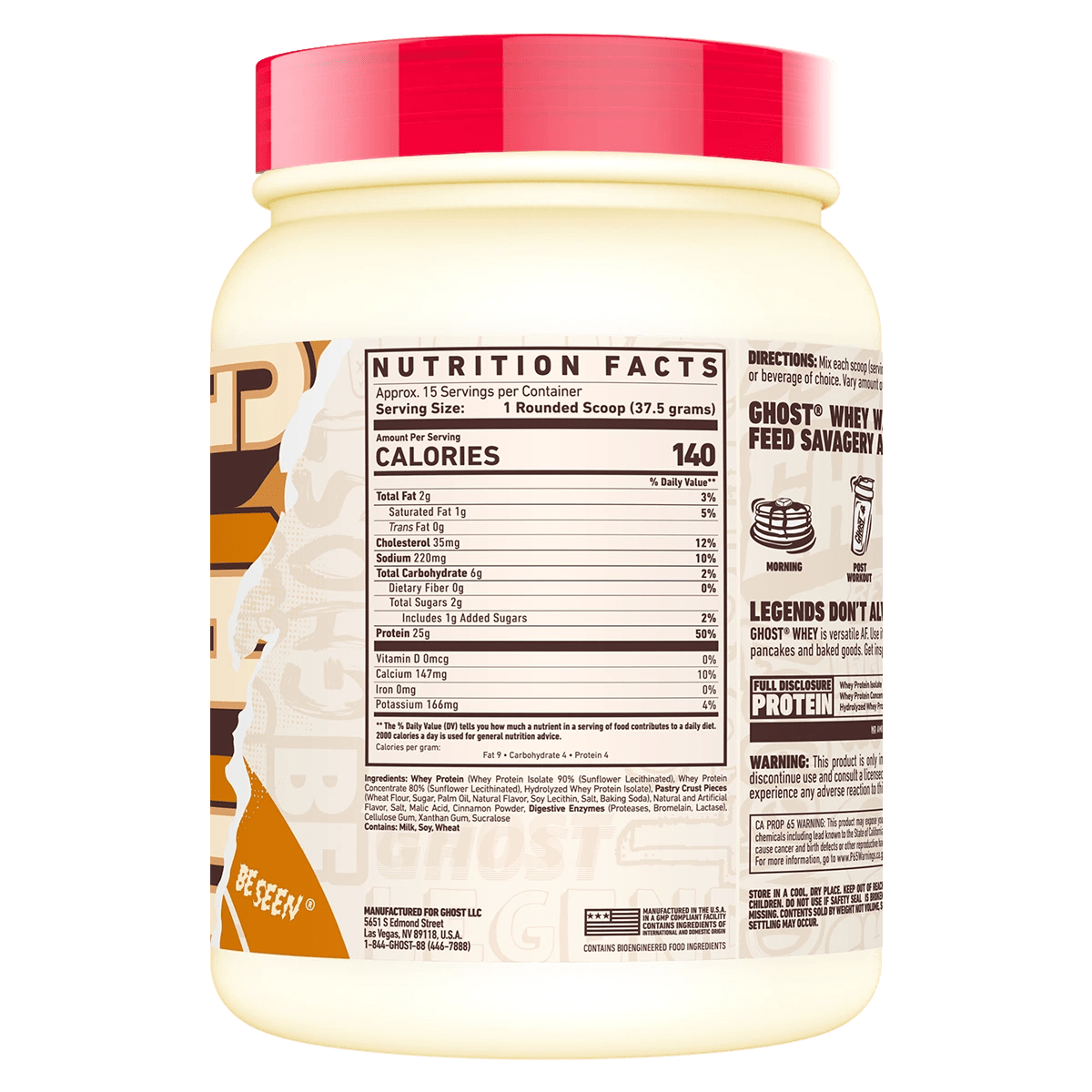 Ghost Lifestyle - Whey Protein - Supplements - 26 Serves (907g) - Cave Sports Nutrition