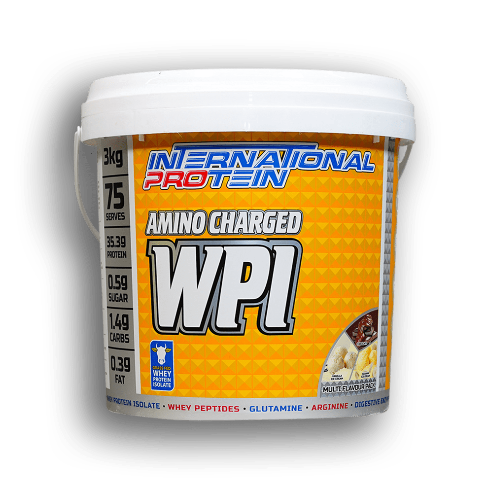 International Protein - Amino Charged Protein WPI - Supplements - 3kg - Cave Sports Nutrition