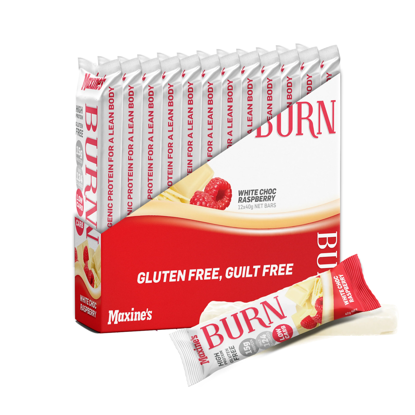 Maxine's - Burn Protein Bar - Supplements - 40g - Cave Sports Nutrition