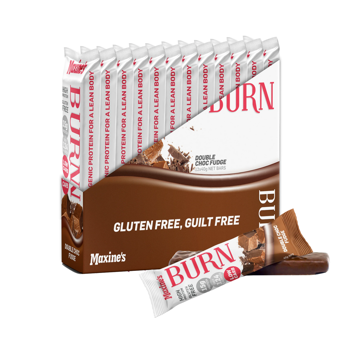 Maxine's - Burn Protein Bar - Supplements - 40g - Cave Sports Nutrition