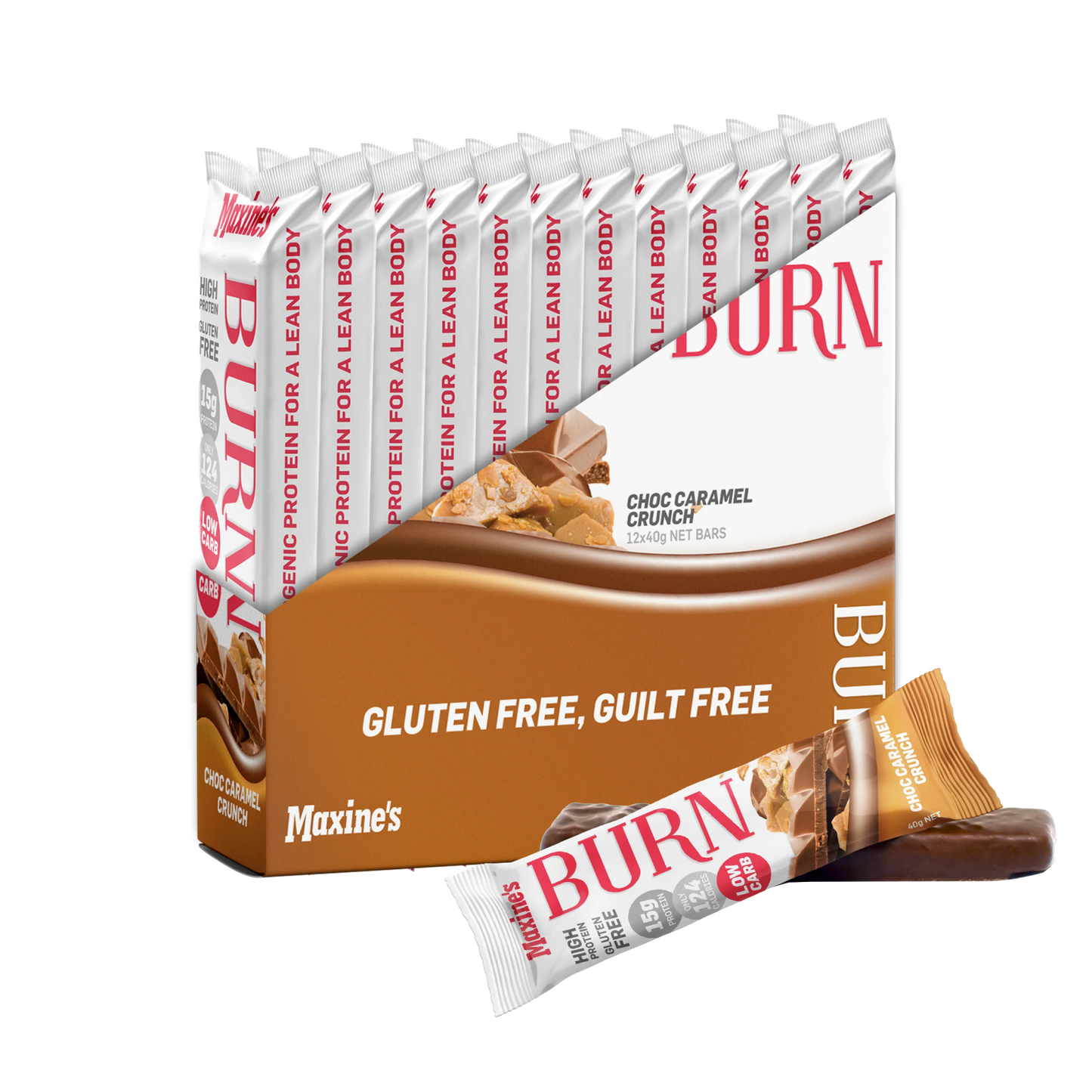 Maxine's - Burn Protein Bar - Supplements - 40g - Cave Sports Nutrition