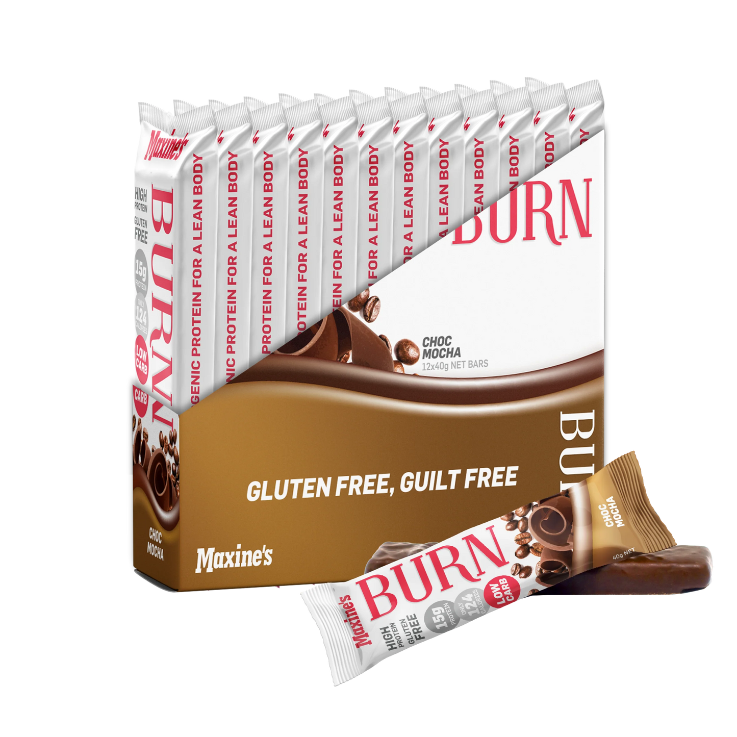 Maxine's - Burn Protein Bar - Supplements - 40g - Cave Sports Nutrition