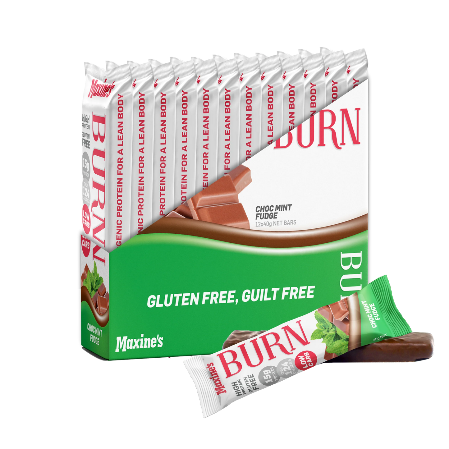 Maxine's - Burn Protein Bar - Supplements - 40g - Cave Sports Nutrition