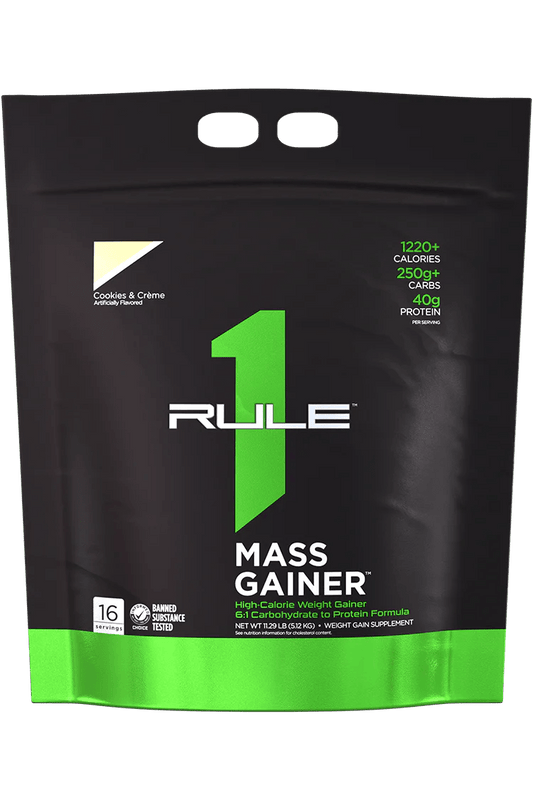 Rule1 Proteins - R1 Mass Gainer - Supplements - 16 Serves - Cave Sports Nutrition