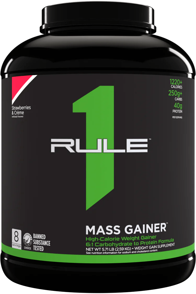 Rule1 Proteins - R1 Mass Gainer - Supplements - 8 Serves - Cave Sports Nutrition