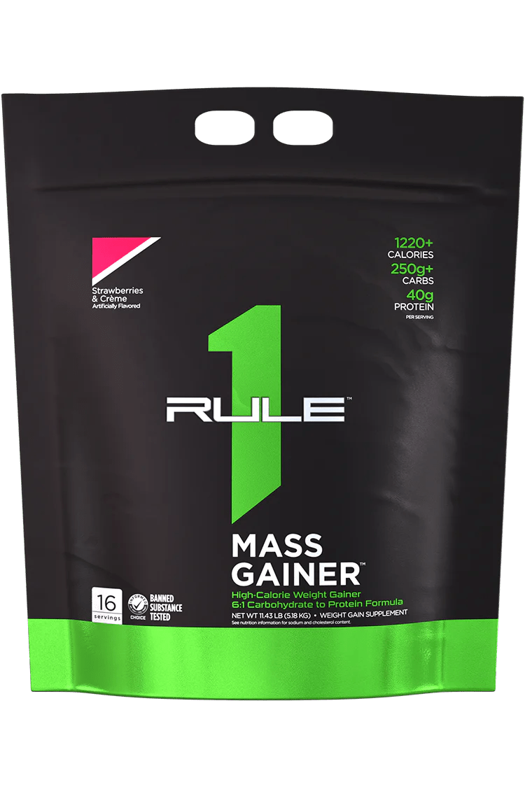 Rule1 Proteins - R1 Mass Gainer - Supplements - 16 Serves - Cave Sports Nutrition