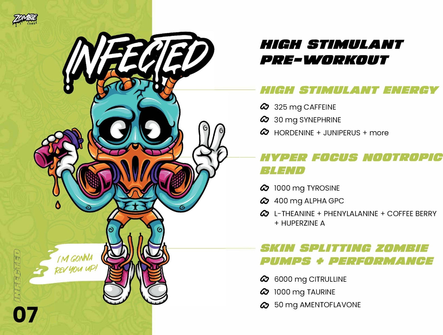 Zombie Labs - Infected - 40 Serves - Cave Sports Nutrition