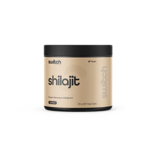 Switch Nutrition Shilajit — Natural Energy, Performance & Vitality (60 Caps)