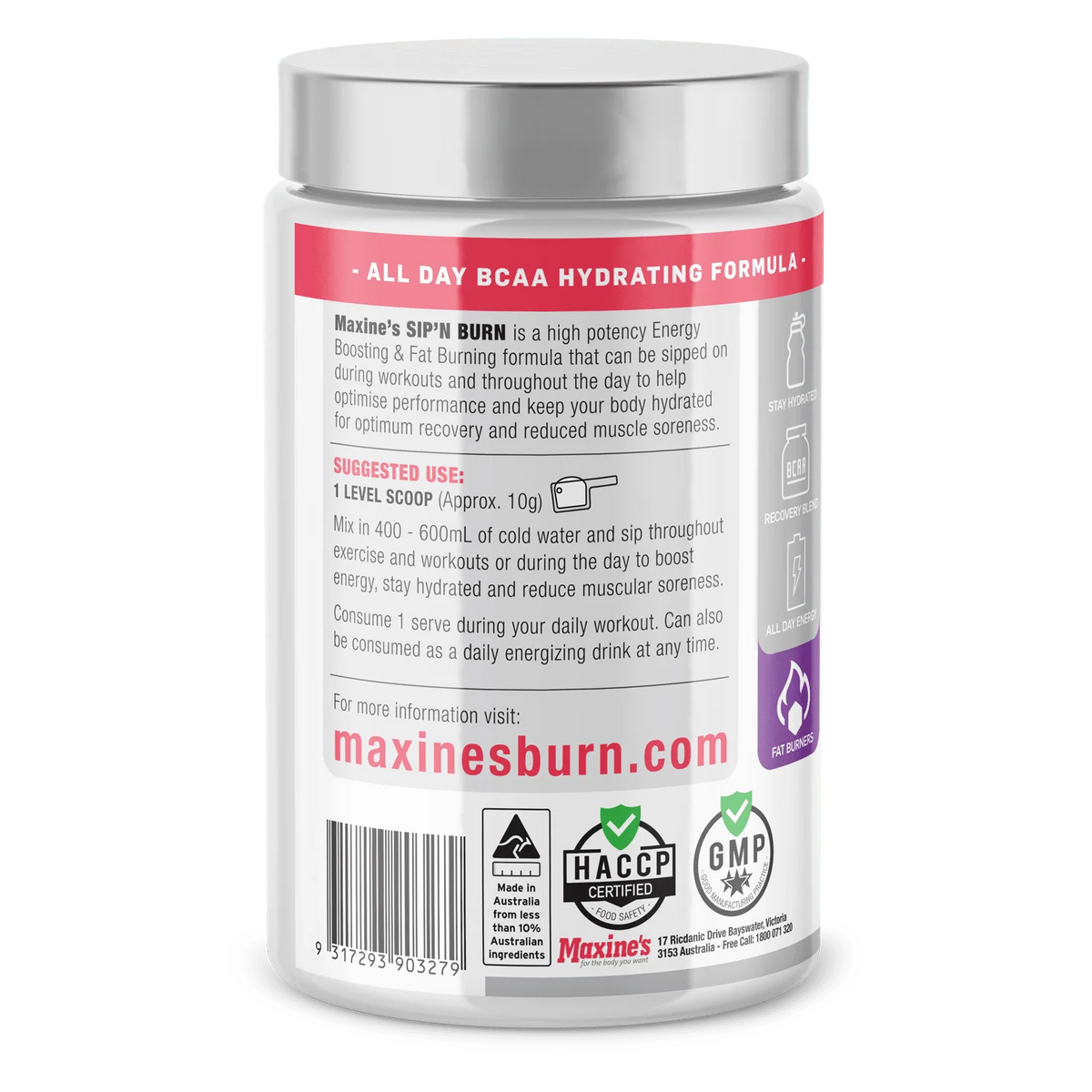 Maxine's Sip N' Burn | Thermogenic Amino Boost